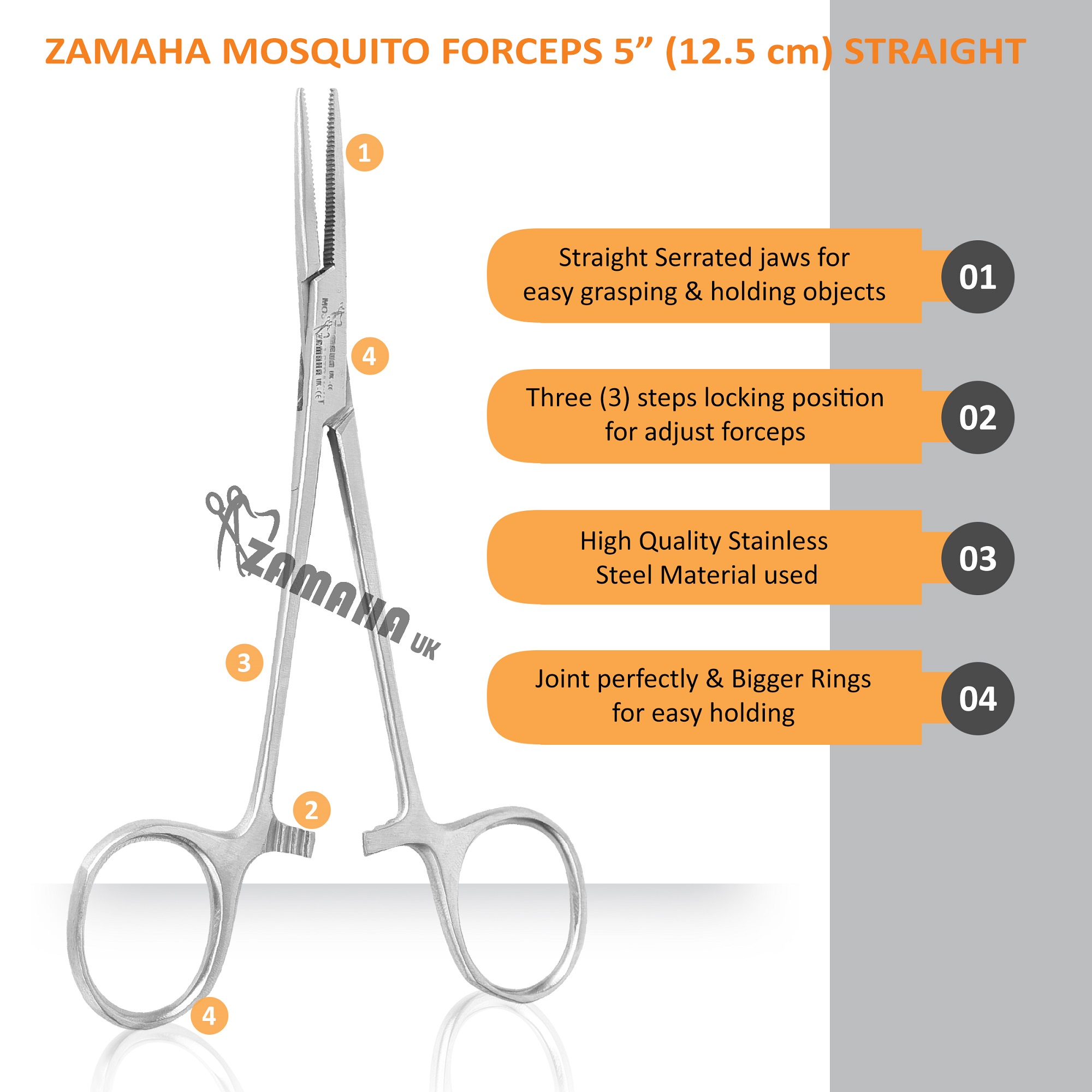 mosquito forceps fishing forceps www.zamaha.co.uk