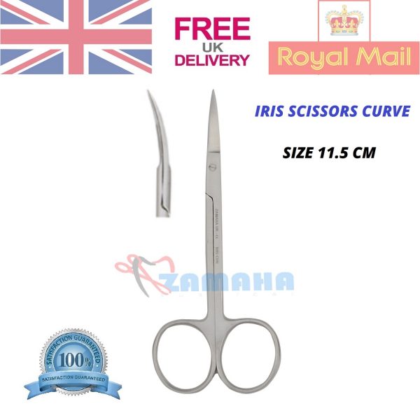 Curve Iris Scissors, Operating Scissors, Dental Iris Scissors, Straight Crown Beebee Scissors, Curve Crown Beebee Scissors, Iris Scissors Curve , Dental Iris Scissors, Goldman Fox Scissors with Serration, Fine Scissors, Kelly, Curve 16 cm, Tonsil Scissor Curved, Dental Scissors, Surgical Kelly Scissors Curved LaGrange Scissors