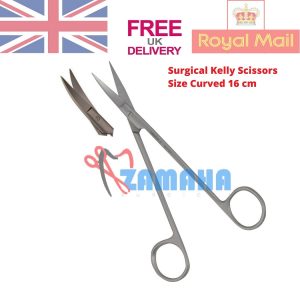Curved Kelly Scissors, Curved Goldman Fox Scissors, Goldman Fox Scissors with Serration, Fine Scissors, Straight iris Scissors, Curve Iris Scissors, Operating Scissors, Dental Iris Scissors, Straight Crown Beebee Scissors, Curve Crown Beebee Scissors, Iris Scissors Curve , Dental Iris Scissors, Kelly, Curve 16 cm, Tonsil Scissor Curved, Dental Scissors, Surgical Kelly Scissors Curved LaGrange Scissors