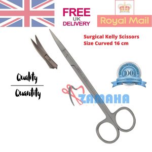 Curved Kelly Scissors, Curved Goldman Fox Scissors, Goldman Fox Scissors with Serration, Fine Scissors, Straight iris Scissors, Curve Iris Scissors, Operating Scissors, Dental Iris Scissors, Straight Crown Beebee Scissors, Curve Crown Beebee Scissors, Iris Scissors Curve , Dental Iris Scissors, Kelly, Curve 16 cm, Tonsil Scissor Curved, Dental Scissors, Surgical Kelly Scissors Curved LaGrange Scissors