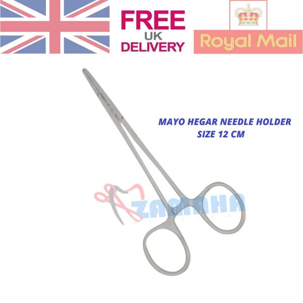 Mayo hegar Needle holder, 12 cm needle holder, Splinter Forceps, Surgical Forceps, Dental Forceps, Surgical Splinter Forceps, Root Elevator Cryer 03, #03 Cryer Dental Root Elevators, Extraction Tools, Tooth Extracting Forceps
