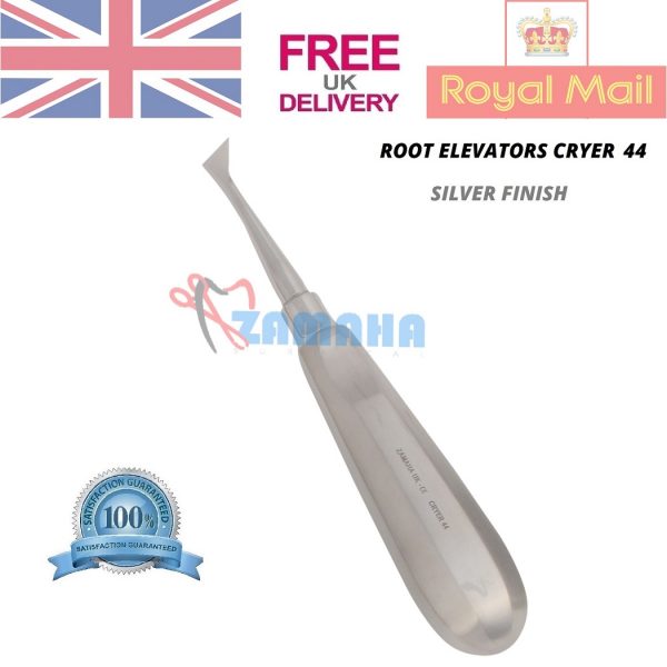 Root Elevator Cryer 44, #44 Cryer Dental Root Elevators, Extraction Tools, Tooth Extracting Forceps