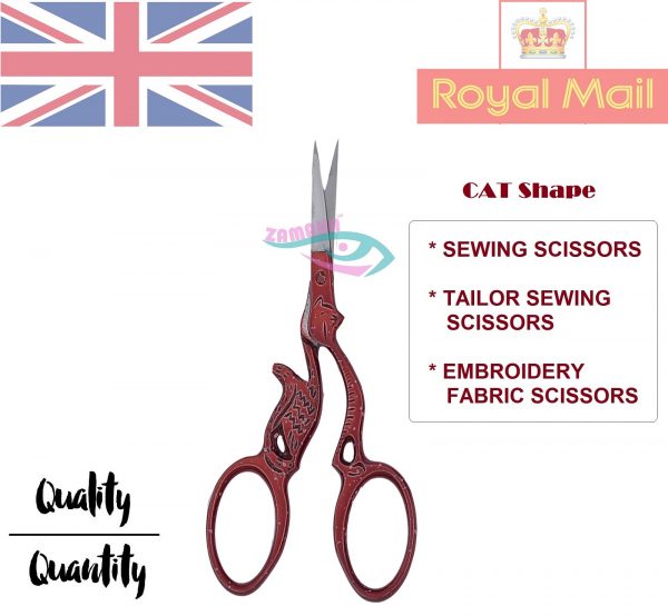 Cat-Shape-Scissors-Maroon-Color-1 - resize