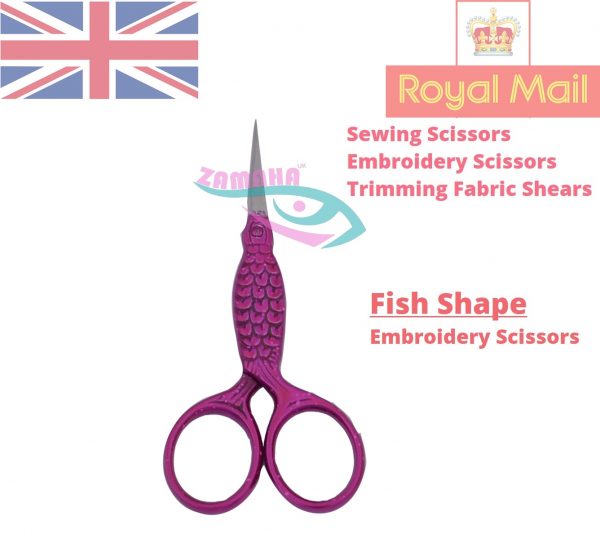 fish embroidery scissors, sewing embroidery scissors