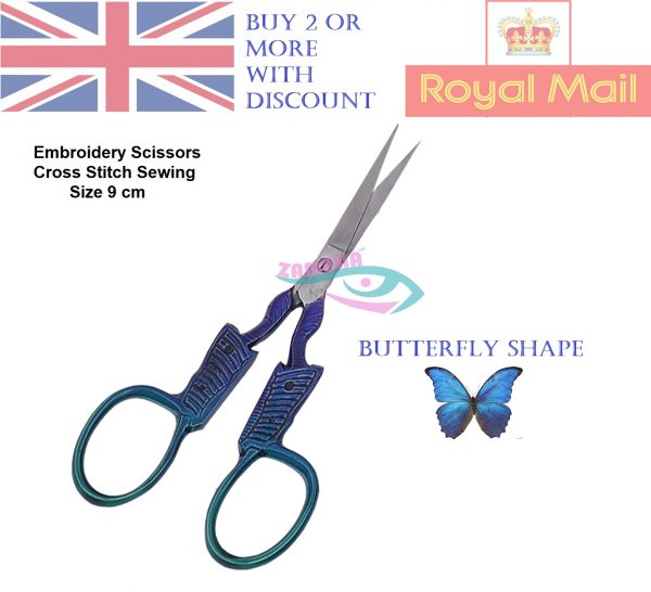 butterfly-blue-green-shade-Emb-Scissors