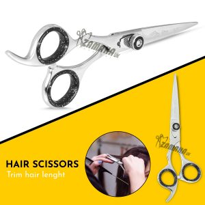 Lefty Hairdresser professional Hair Razor scissors left-handed 6.5 inch hair scissors (Cutting Scissors+Thinning Scissors)