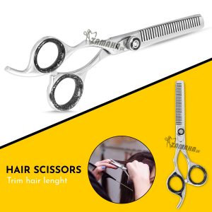 Lefty Hairdresser professional Hair Razor scissors left-handed 6.5 inch hair scissors (Cutting Scissors+Thinning Scissors)