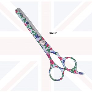 Professional Hair Barber Thinning Scissors 6" , Multi Print