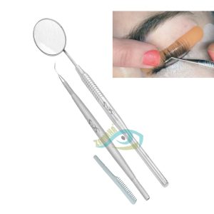 Eyelash Separator Tool Supplies - Pro Lash Lift Tool Silver Stainless Steel – Professional Quality Lash Lift and Tint Perming Eyelash Seperator Tool Kit-Eyebrow Extensions Eyelash Perm Kit