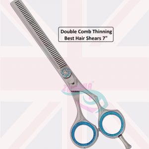 Double Thinning Scissors 7" - Professional Hair Thinning Shears