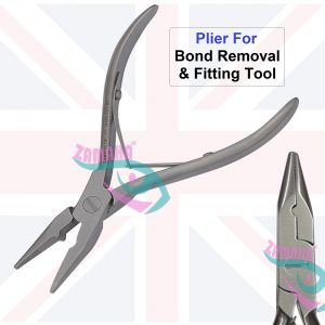 Plier For Bond Removal & Fitting Tool Hair Extension Stainless Steel 5" UK Stock