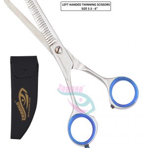 Left Handed Hair Barber Thinning Scissors 6" - Sharp Edges - Professional