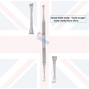 Sickle Scaler, Derby 1L-1R Scaler, Dental Scalers