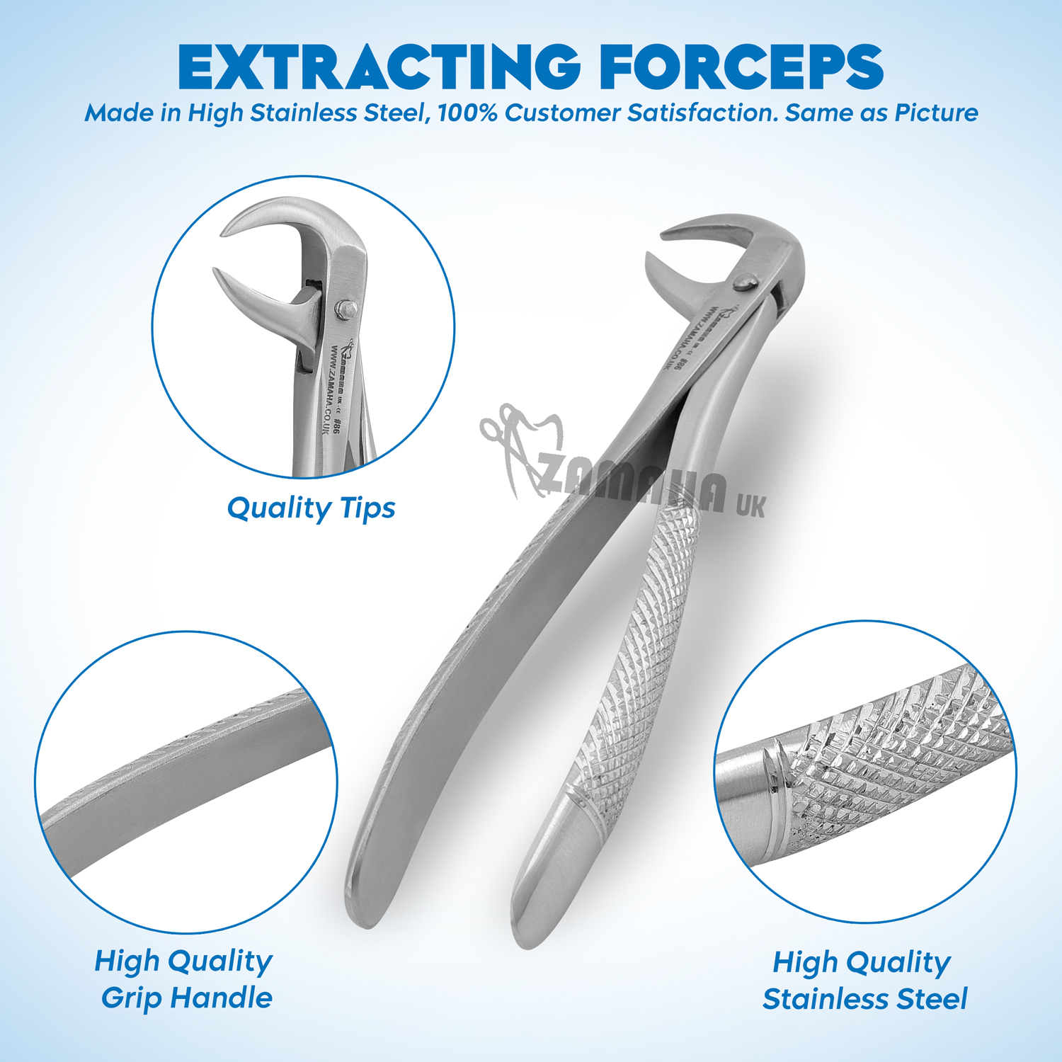 tooth extracting forceps, dental extraction plier, dental pliers