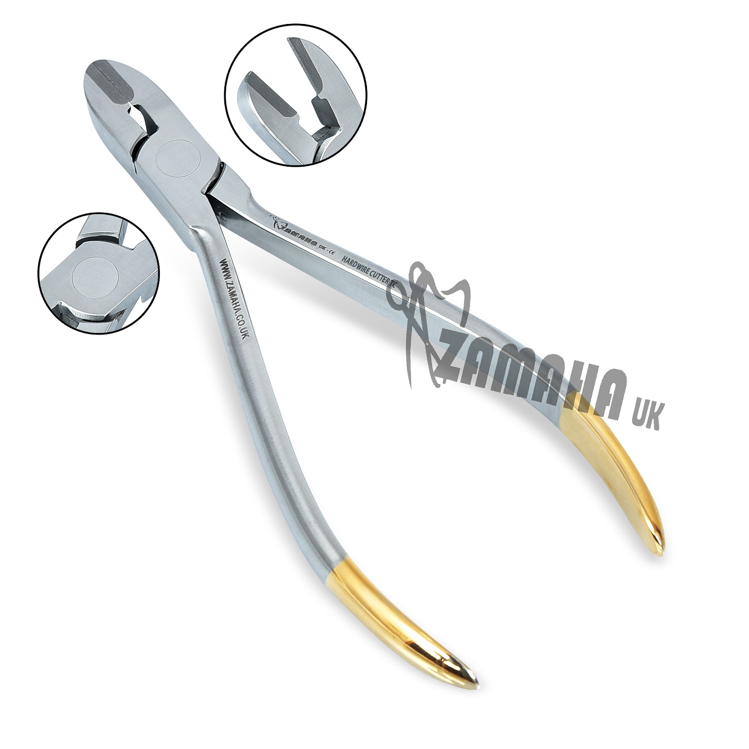 Dentales Orthodontic Hard Wire Cutter Plier, TC Insert, Stainless Steel, CE Marked