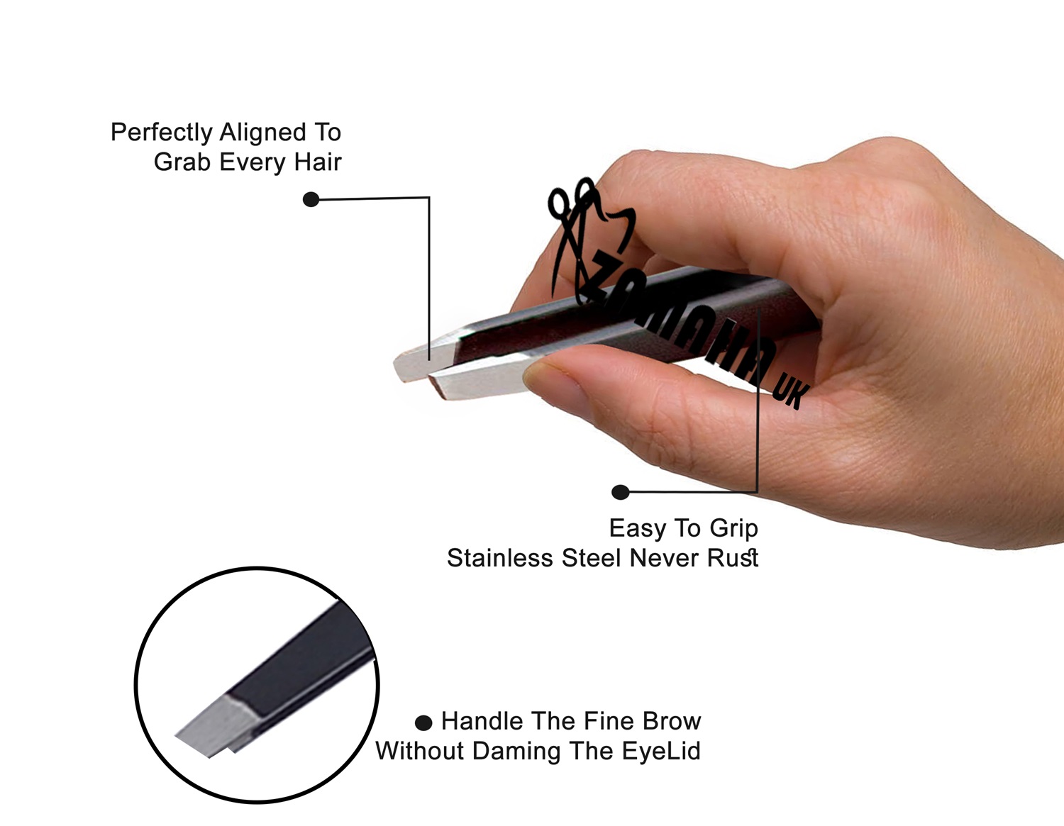 eyebrow tweezers, slanted tweezers, tweezers for facial hair women